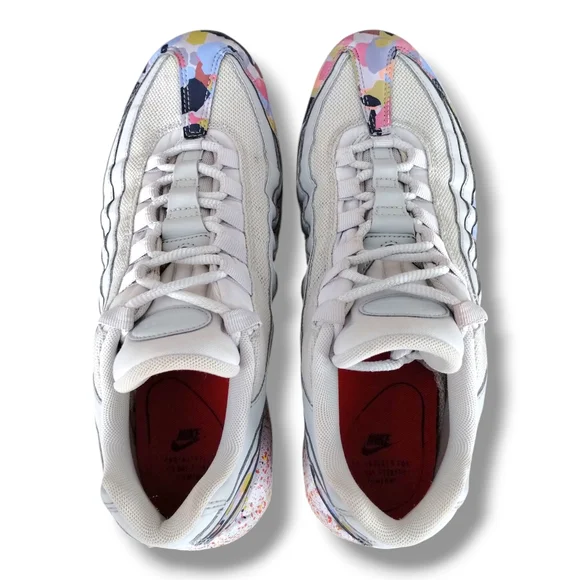 Nike Air Max 95 SE Confetti Sneakers Vast Grey Women’s 10.5 / Men’s 9.5 - Picture 4 of 9